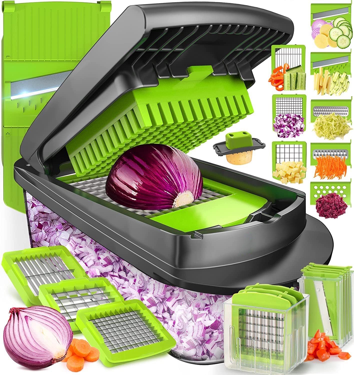 Vegetable Chopper, Pro Onion Chopper, Multifunctional 1 Food